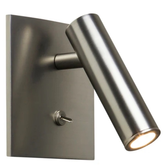 Astro Lighting Enna Square Switched LED Wall Scone MattNickel New In Box 1058046 - Picture 1 of 13